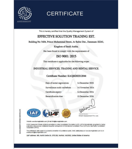ISO Certification